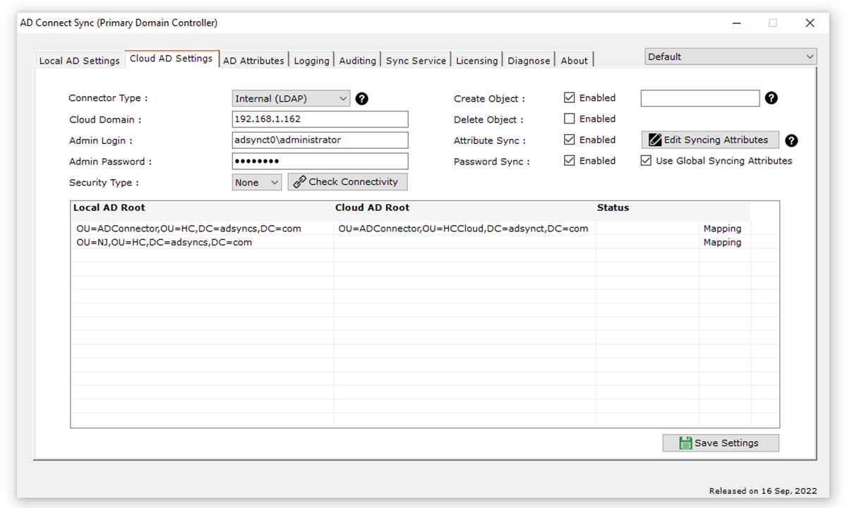 Cloud AD Setting