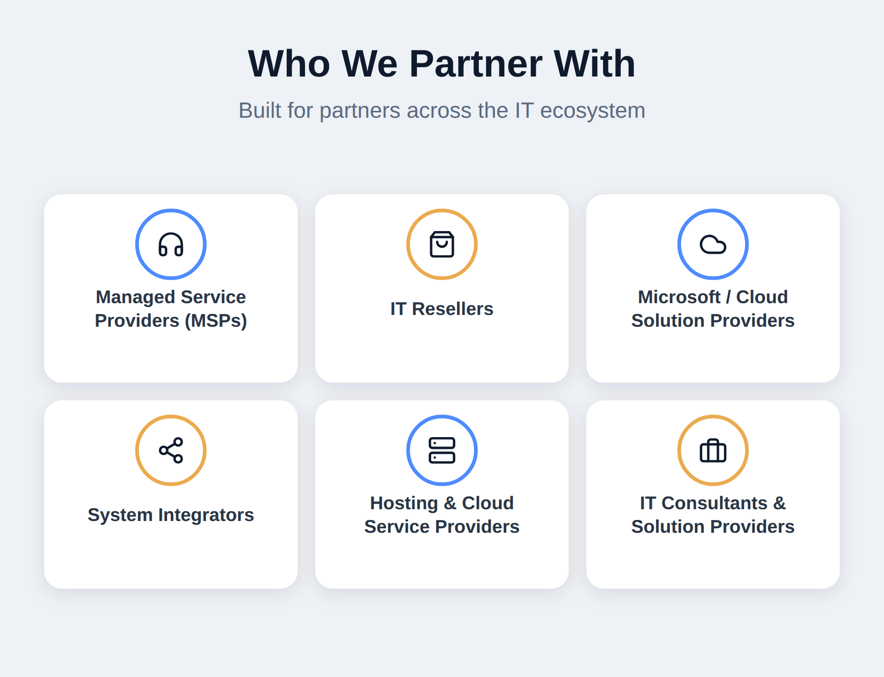 Who We Partner With Who Hosting Controller partners with across the IT ecosystem
