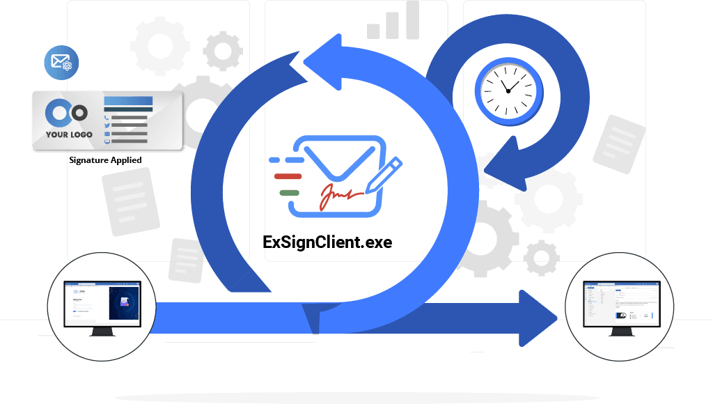 Automatically update email signatures at startup or regular intervals.