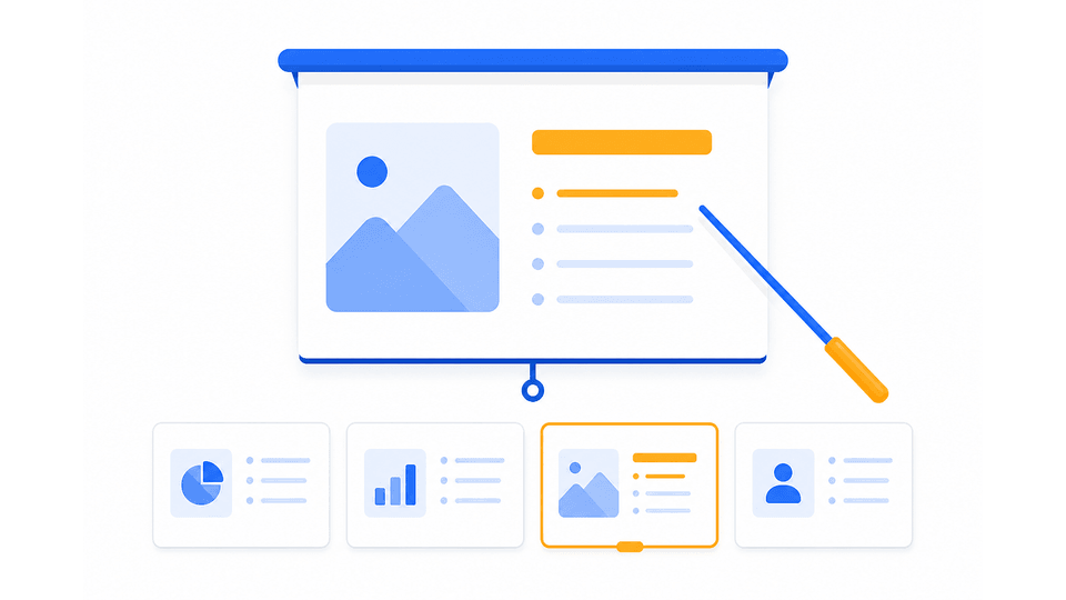 Presentations Hosting Controller presentation decks and slides