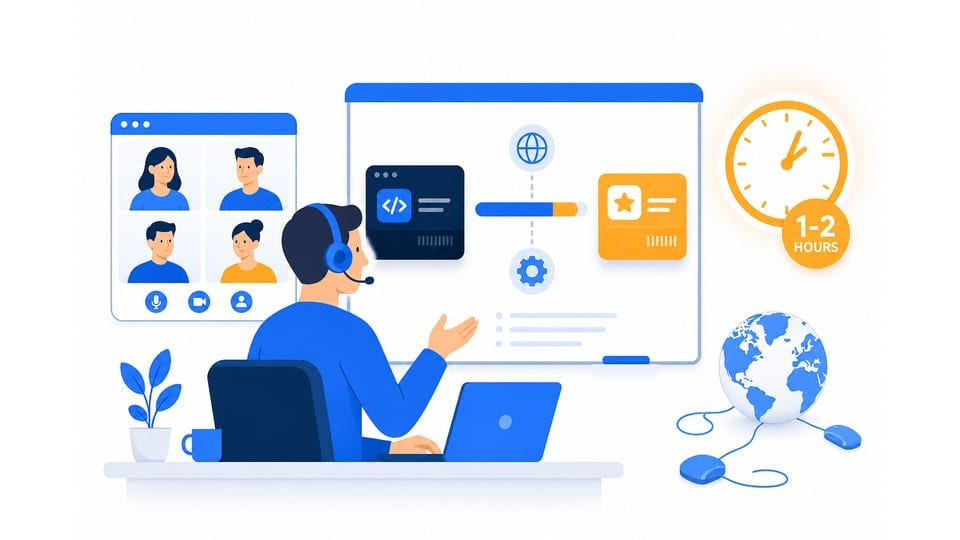 Schedule a Training Online HC training session with instructor and trainees