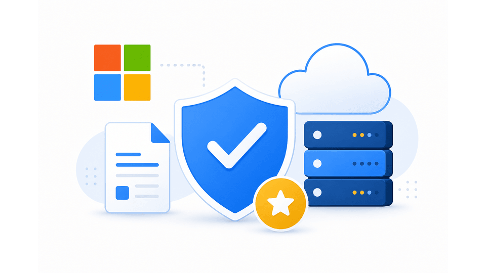 Microsoft-Validated Expertise Microsoft validated solution vendor badge with cloud and document