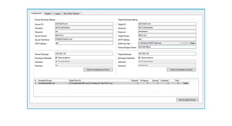 Efflux Migrator Efflux Migrator screen 1