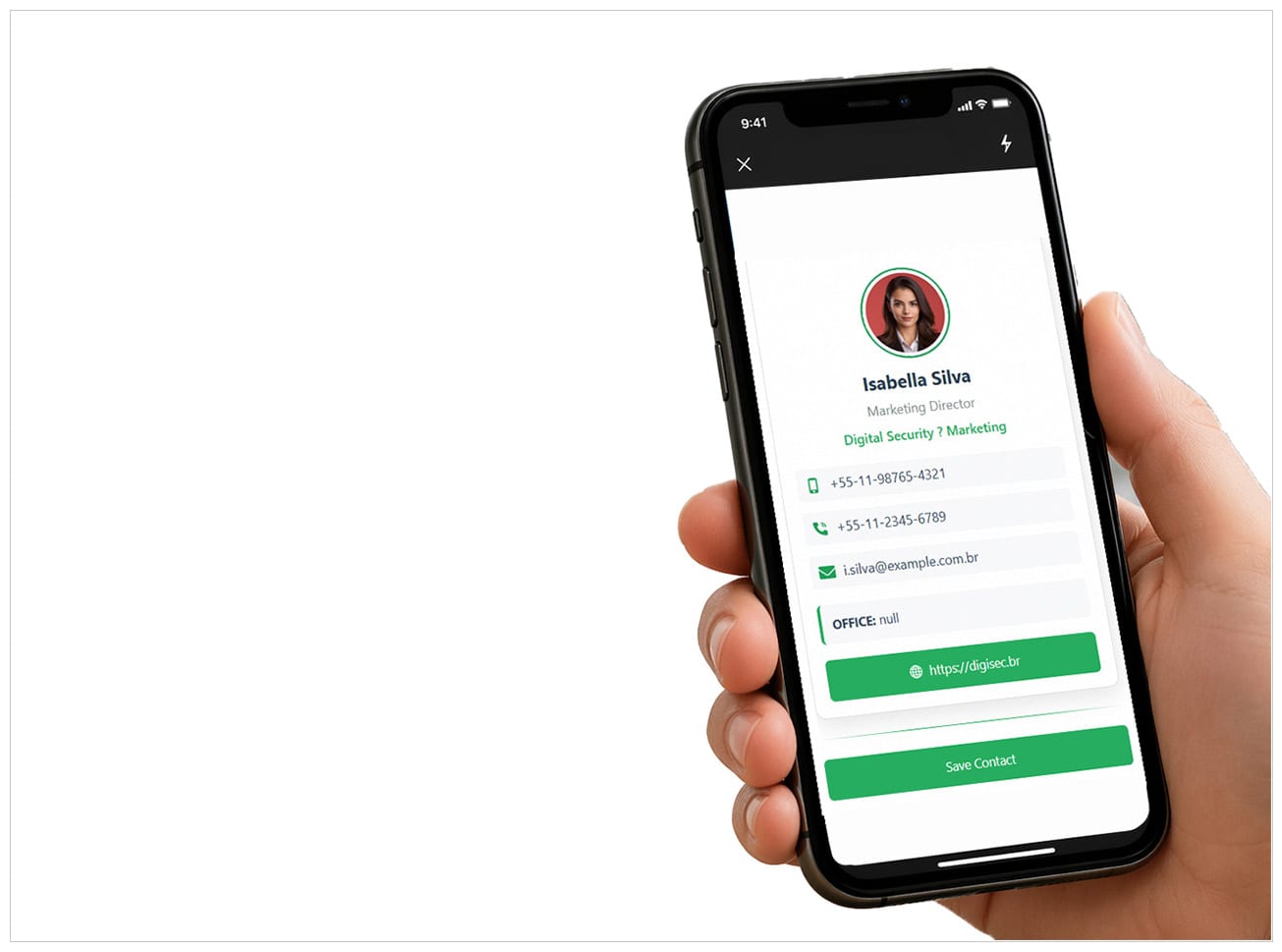Save Contact Instantly
