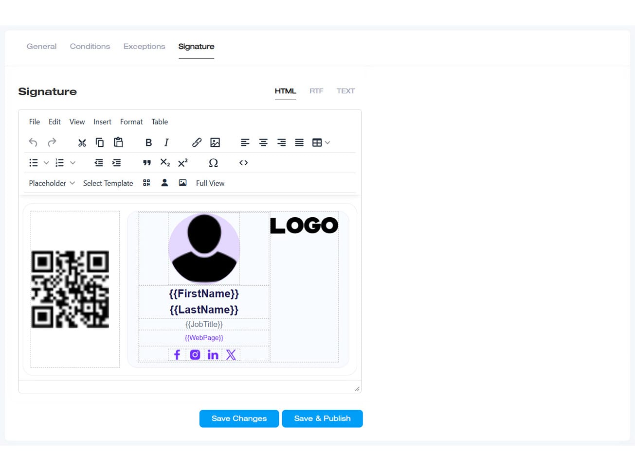 Add QR Code to Signatures