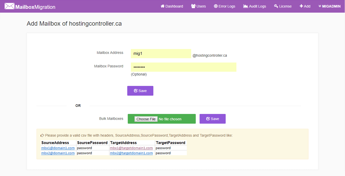 Add new mailbox