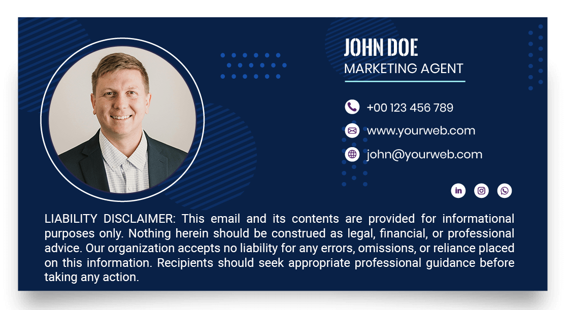 Clarifying that this information is not legally binding