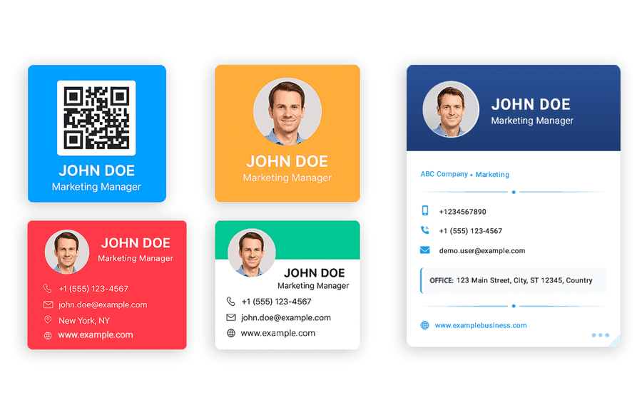 Digital business cards